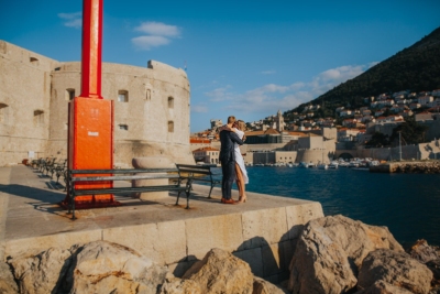 Panoramic view of the Old town, taken at Porporela in the morning (just married couple)
