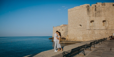 Morning light at Porporela, City walls in the background