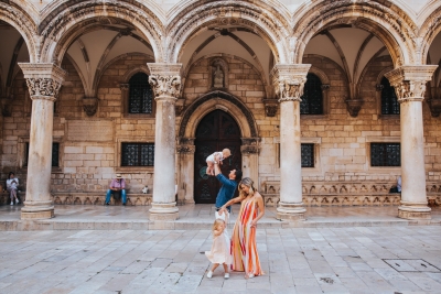 Family photo shoot in Dubrovnik