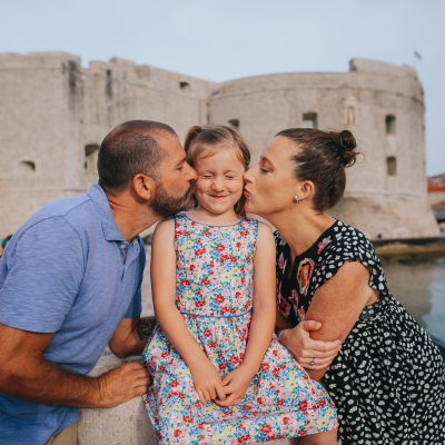 Family photo shoot in Dubrovnik