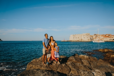 Family photo shoot in Dubrovnik