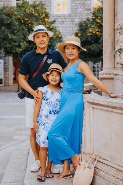 Family photo shoot in Dubrovnik