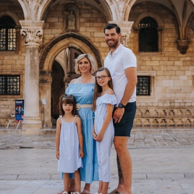 Family photo shoot in Dubrovnik