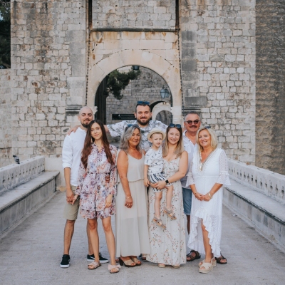 Family photo shoot in Dubrovnik