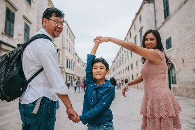 Family photo shoot in Dubrovnik