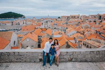 Family photo shoot in Dubrovnik