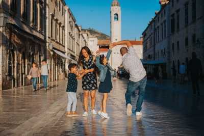 Family photo shoot in Dubrovnik