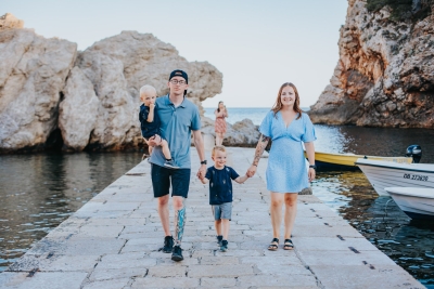 Family photo shoot in Dubrovnik