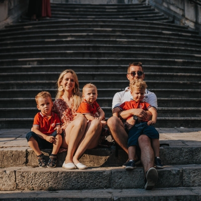 Family photo shoot in Dubrovnik