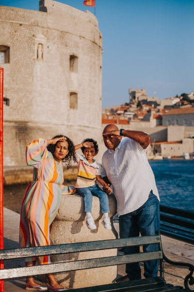 Family photo shoot in Dubrovnik