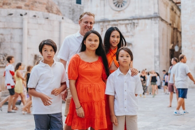 Family photo shoot in Dubrovnik