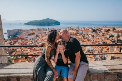 Family photo shoot in Dubrovnik