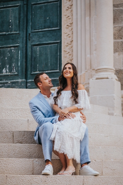 Portrait at the Dominican monastery stairs