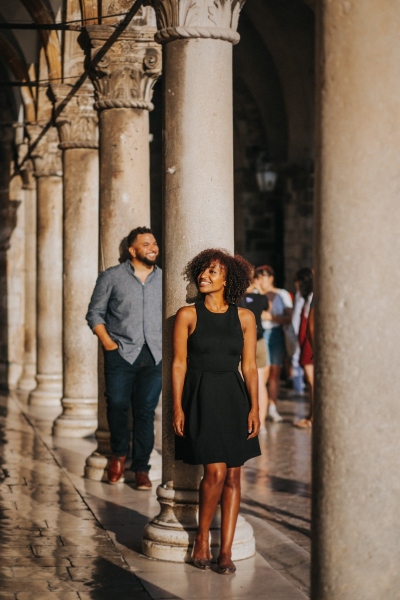 Afternoon light in front of Sponza palace