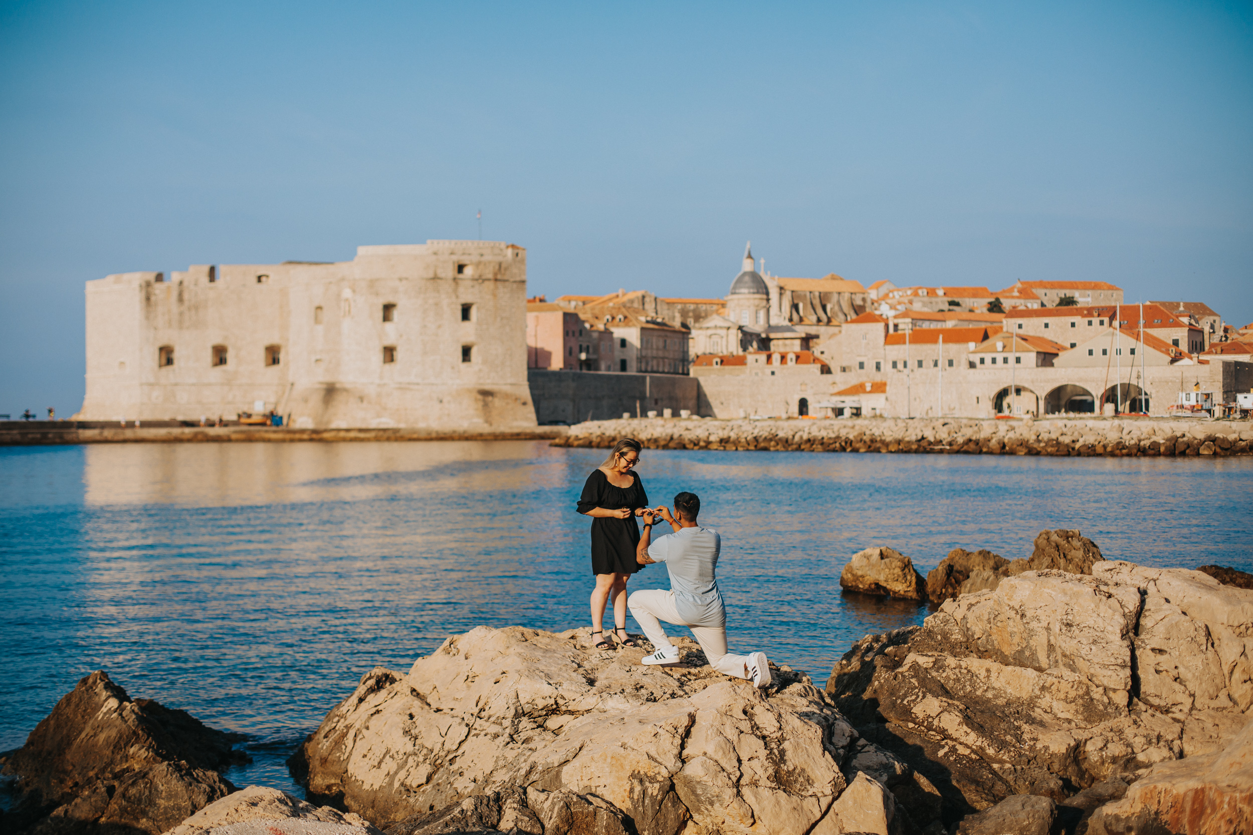 Panoramic view from Srd hill above Dubrovnik